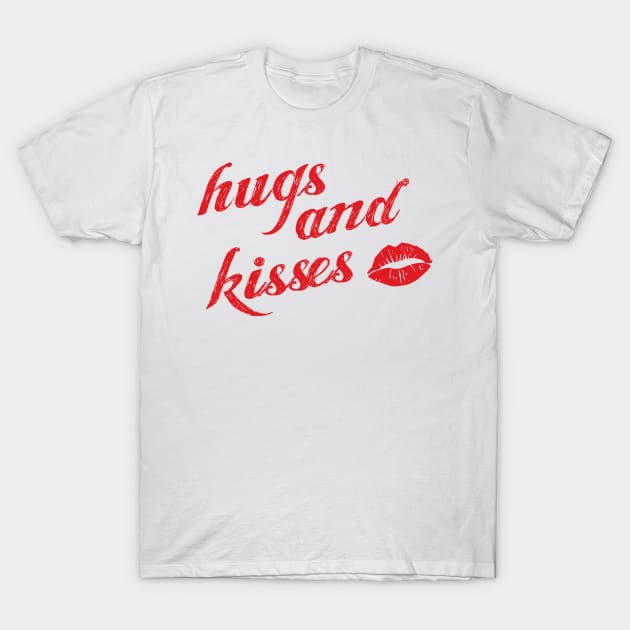 Valentine's Day hugs and kisses T-Shirt by AA